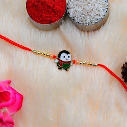 DeoDap Unisex 4 Pieces Floral Rakhi Gift Set-image-67
