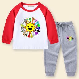 INCLUD Girls Graphic Printed Sweatshirt With Joggers-image-15