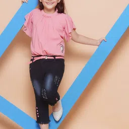 Arshia Fashions Girls Printed Top with Capris-picture-21