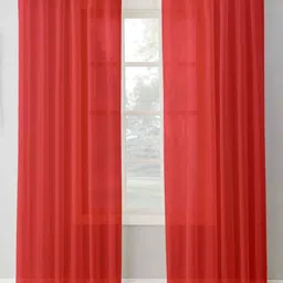 Dekor World Multicoloured Set of 2 Sheer Window Curtain-57