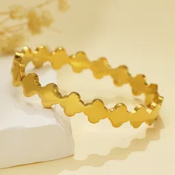 Jewels Galaxy Gold-Plated Kada Bracelet-43