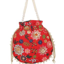 Lavie Jiya Embroidered Potli Clutch-picture-12