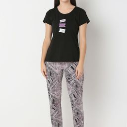 Juliet Women Graphic Printed Pure Cotton Night suit-image-21