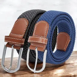 Provogue Men Pack of 2 Braided Belt-image-12