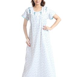 NIGHT QUEEN Women Printed Maxi Nightdress-image-69