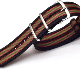 vinanth NATO Nylon Watch Band / Watch Strap - Multicolor with Stainless Steel Buckle; 22 mm Fabric Watch Strap-picture-20