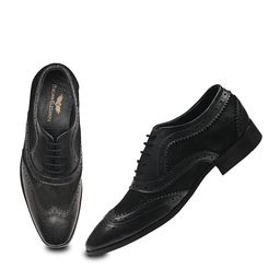 ITALIAN ELEGANZA Men Leather Formal Brogues-image-38