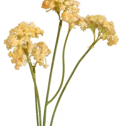 TAYHAA Yellow & Green 2 Pieces Statice Artificial Flower image 4