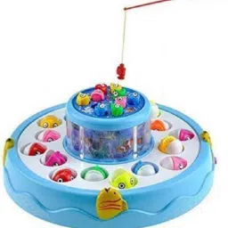 Go Go Fishing Electric Rotating Magnetic Fish Catching Game With Musical Lights For Kids (Multicolor) Party & Fun Games-27