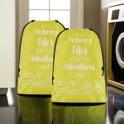 Kuber Industries Yellow & White 2 Pieces Printed Regular Multi-Utility Organisers-49