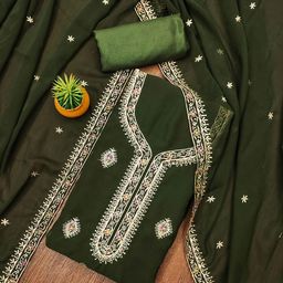 MANVAA Embellished Unstitched Dress Material-picture-12