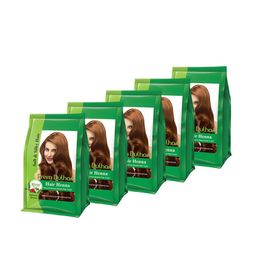 Prem Dulhan Set Of 5 Natural Henna Based Hair Color 125g Each - Natural Brown-5