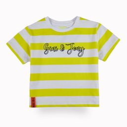 Gini and Jony Girl Striped Round Neck Short Sleeves Cotton Crop Top-picture-20