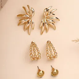 Bohey by KARATCART Contemporary Studs Earrings-75