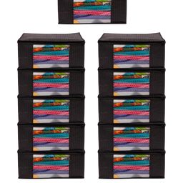 AMAK INC Black Fabric Multi-Utility Wardrobe Organisers-picture-16