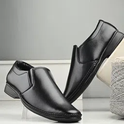 LAUREL FASHION FEVER Men Leather Formal Slip-Ons-image-78
