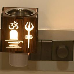 Somil Brown Camphor Diffuser With Switch-image-1