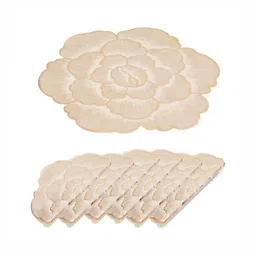 Table Placemat Set of 6Rose Shaped Table Placemats-32