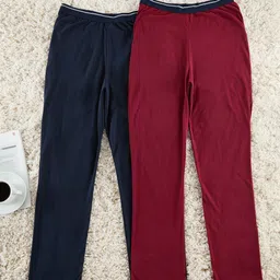 Trendyol Pack Of 2 Mid-Rise Straight-Leg Lounge Pants-image-23