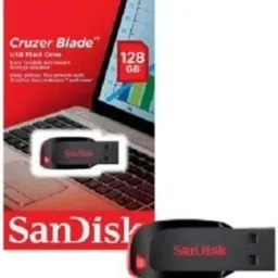SanDisk Cruzer Blade USB Flash Drive 128 GB Pen Drive Compatible with Mobile, Laptop, Desktop Computer, Audio Player USB 2.0 Plastic Case-7