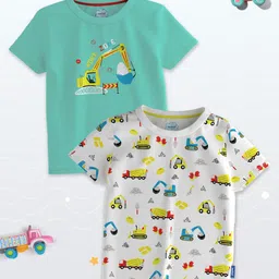 Nauti Nati Boys 2 Printed Bio Finish Slim Fit T-shirt-picture-44