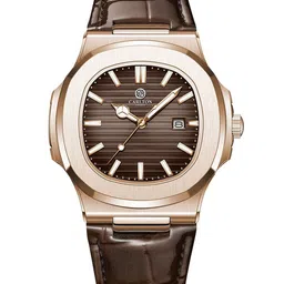 Carlton London Men Dial & Leather Bracelet Style Straps Analogue Watch CLJOR-002-44