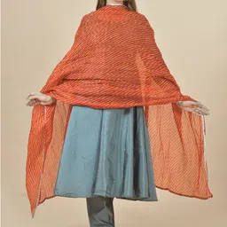 LA FEMINAE Printed Leheriya Dupatta-picture-10