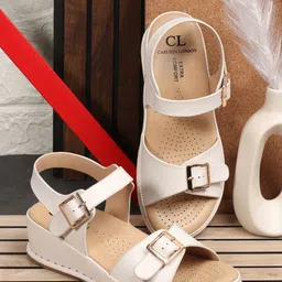 Carlton London Open Toe Wedge Heel Sandals-46