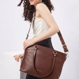 FARGO Women Textured Shopper Tote Bag-3