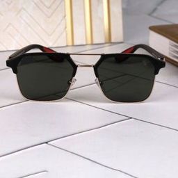DEXENT COLLECTION Black Lens & Black Square Sunglasses with-22