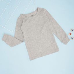 Pantaloons Junior Cotton Grey Thermal Tops-image-81
