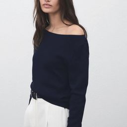 MANGO Fine-Knit Boat-Neck Pullover-picture-3