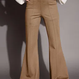 SASSAFRAS BASICS Women High-Rise Trousers-image-62