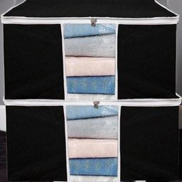 AMAK INC Black Fabric Wardrobe Organisers-27