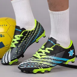 RUN SEVEN Men Memory Foam Lace-Ups Football Non-Marking Shoes-19