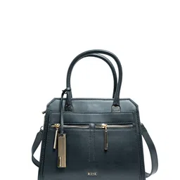 RI2K LONDON Women Textured Leather Satchel Bag-image-29