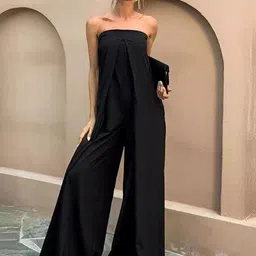 bebe Strapless Basic Jumpsuit-32