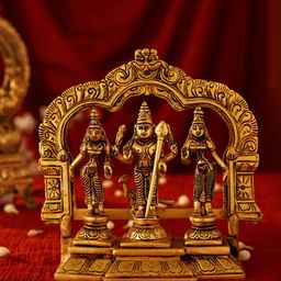JAYPORE Gold-Toned Religious Lord Ram Family Idol Showpiece-image-39