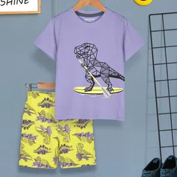 HELLCAT Boys Printed T-shirt with Shorts-image-73