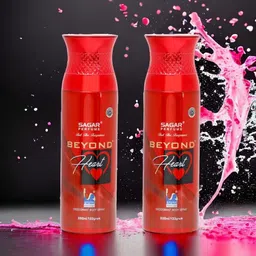 SAGAR PERFUMERY Set Of 2 Beyond Heart Long Lasting Deodorant - 200 ml Each-3