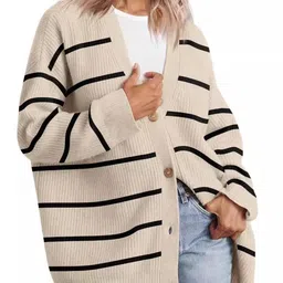 StyleCast Women Striped Cardigan Sweater-picture-6