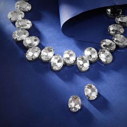 DressBerry Rhodium-Plated American Diamond & Crystal Studded Jewellery Set-image-5