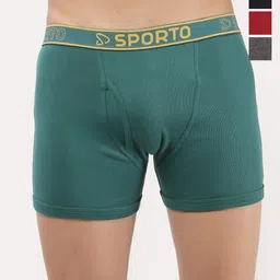Sporto by Macho Men Pack Of 4 Mid-Rise Trunks-picture-29