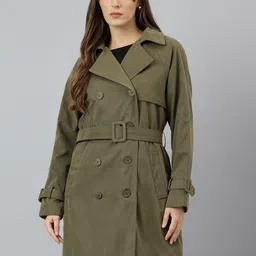 Latin Quarters Women Full Sleeve Lapel Collar Overcoat-picture-16