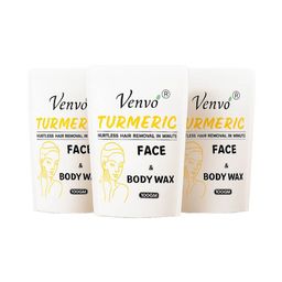VENVO Set Of 3 Turmeric Herbal Body & Face Wax Powder - 100 g Each-image-66
