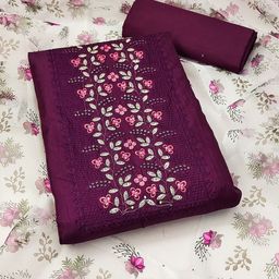 Rangtulika Ethnics Embroidered Unstitched Dress Material-picture-48
