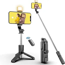 DSSB Selfie Stick with Tripod Stand, Bluetooth Extendable for Mobile Phone Tripod-13