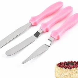 3-in-1 Multi-function Stainless Steel Cake Icing Spatula Knife Set of 3 Pieces Stainless Steel Cake Server-9