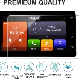 DORADO SHIELD Impossible Screen Guard for Navigation/Music System Screen Protector Compatible with Mahindra Scorpio Classic S 11 Safety Guard for Touch Screen Infotainment System (Pack of 1) image 2