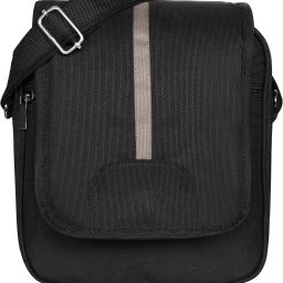 Multicolor Men & Women Sling Bag Black Stylish PVC Coated Matty Fabric Cross Body Sling Bag For Men LN-SL09-image-14